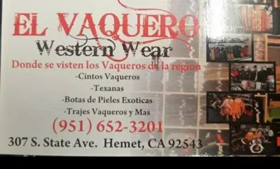 El Vaquero Western Wear, business photo 1